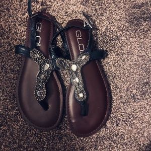 GLO Jeans Sandals  New  Size 7